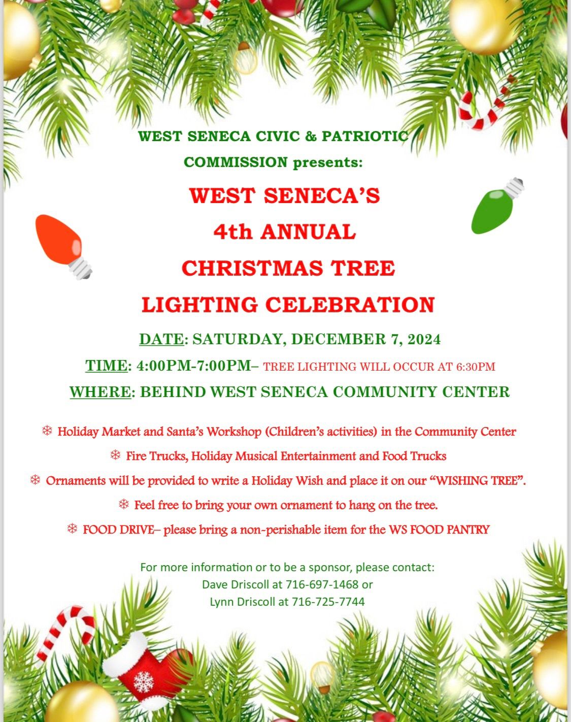 West Seneca Tree Lighting 