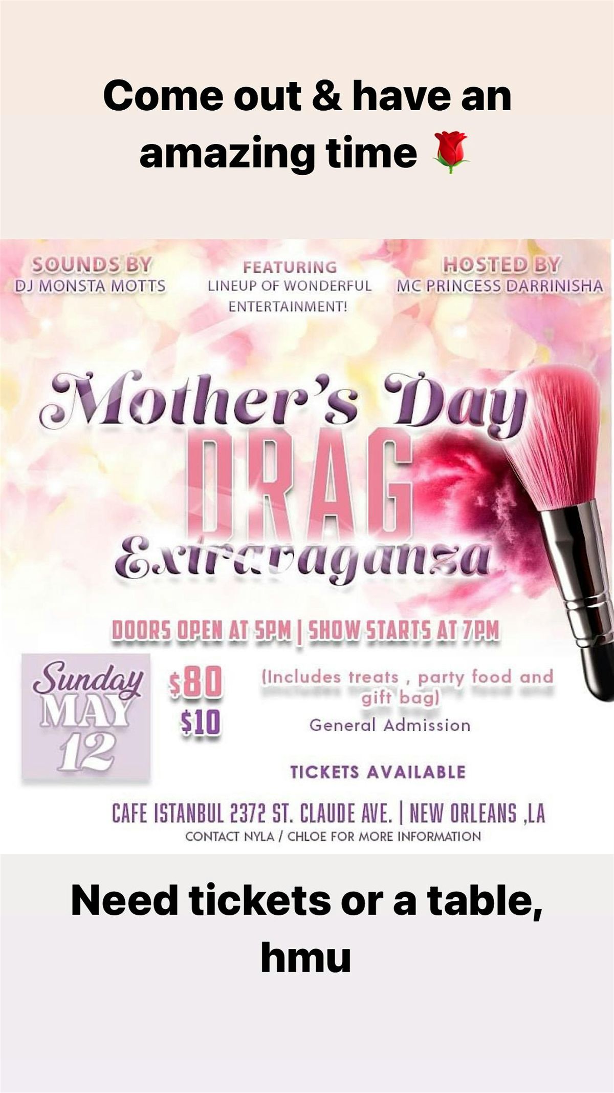 Mother\u2019s Day Drag Show Extravaganza