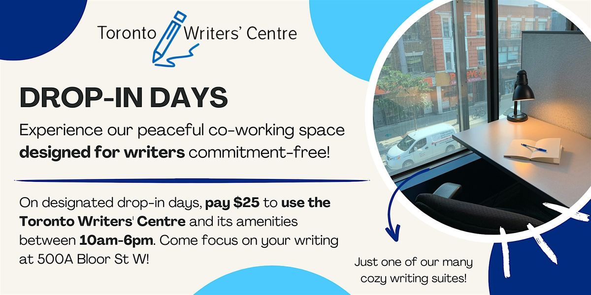 Toronto Writers' Centre Drop-In Days