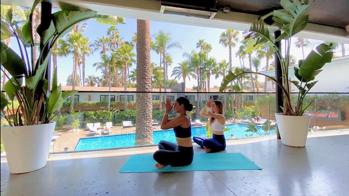 Yoga and Cocktails at The Hollywood Roosevelt