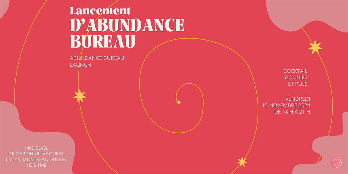 Lancement Abundance Bureau