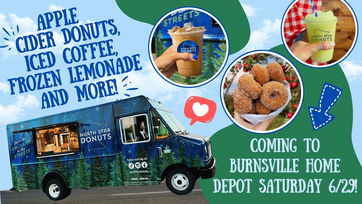 Cider Donuts, Cold Brew Coffee + Frozen Lemonades at Burnsville Home Depot Saturday 6\/29 9AM-1PM!