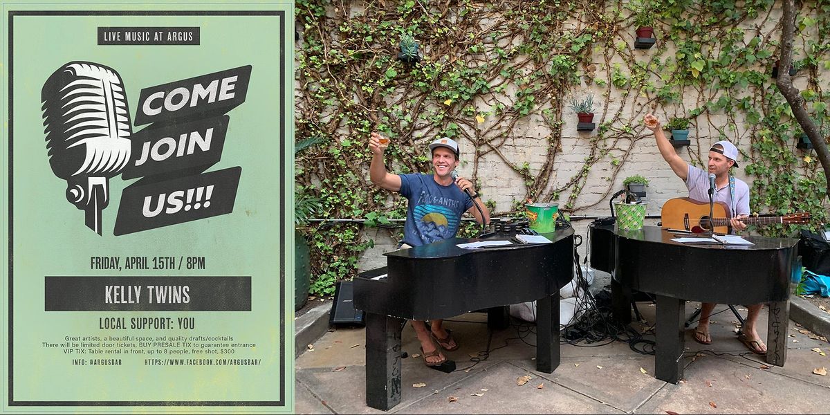 Kelly Twins are rocking the Argus Patio! 4/15/22, Argus Bar + Patio