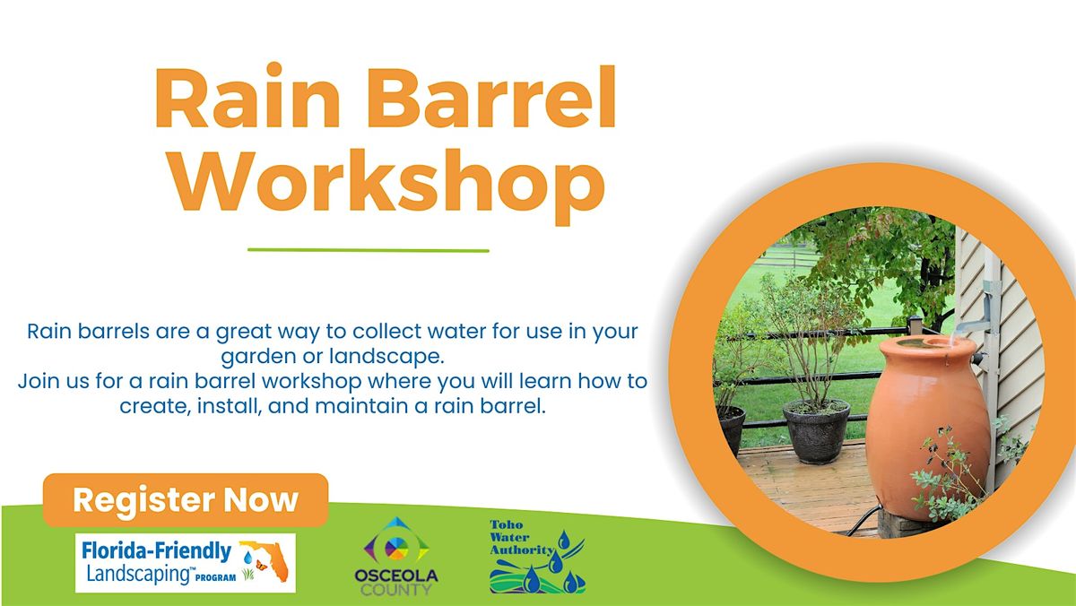 Water Collection for your garden with Rain Barrels-Thurs, July 11th- 2:00pm