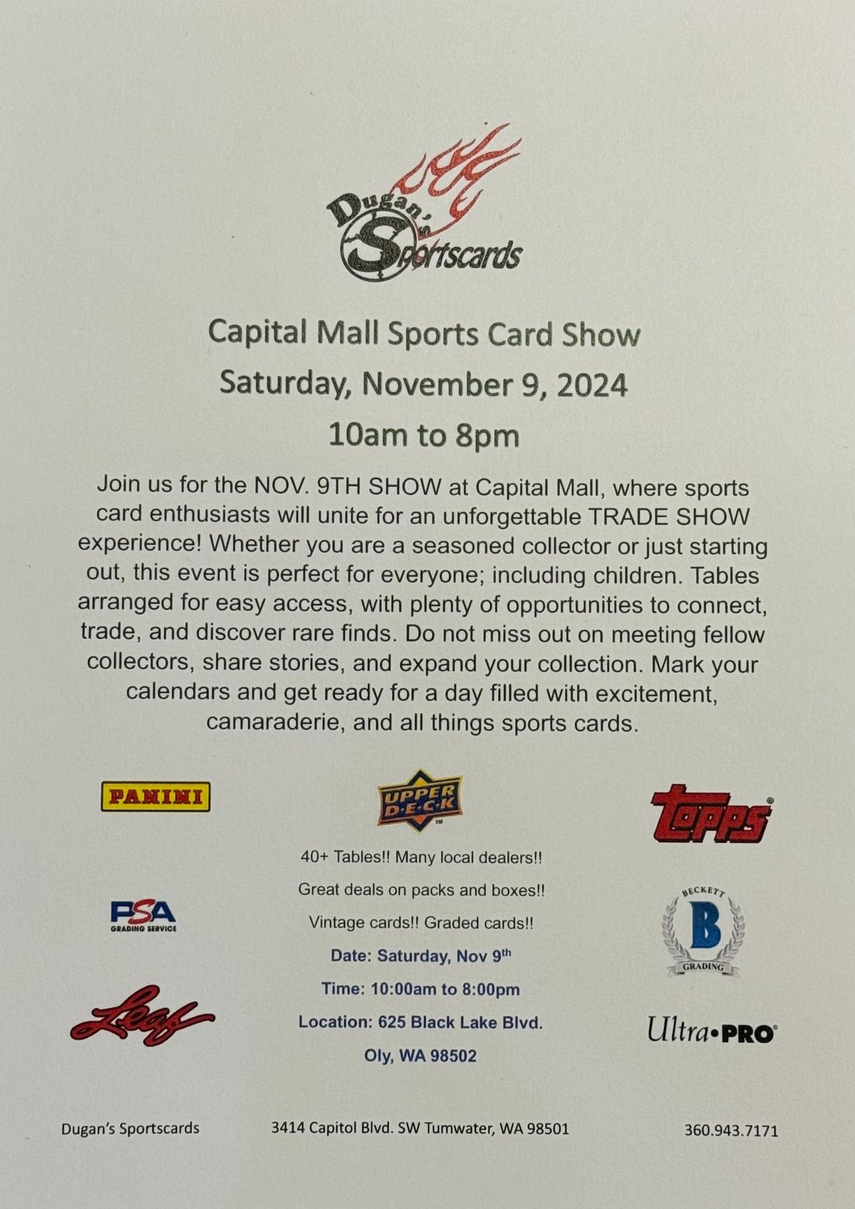 Dugans Card Show