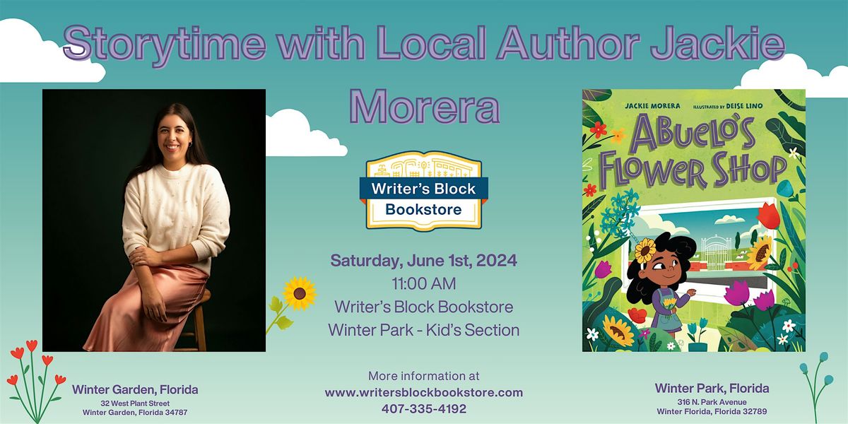Storytime with Local Author Jackie Morera