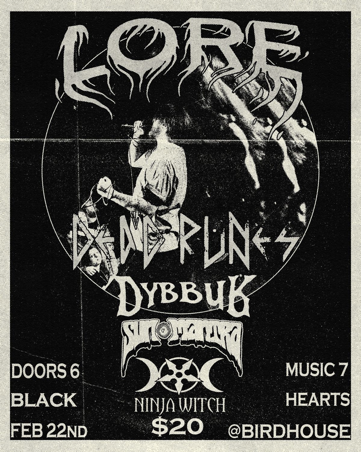 Doom Night At Birdhouse w\/ NinjaWitch \/ Lore \/ Sun Mantra \/ Dead Runes \/ Dybbuk