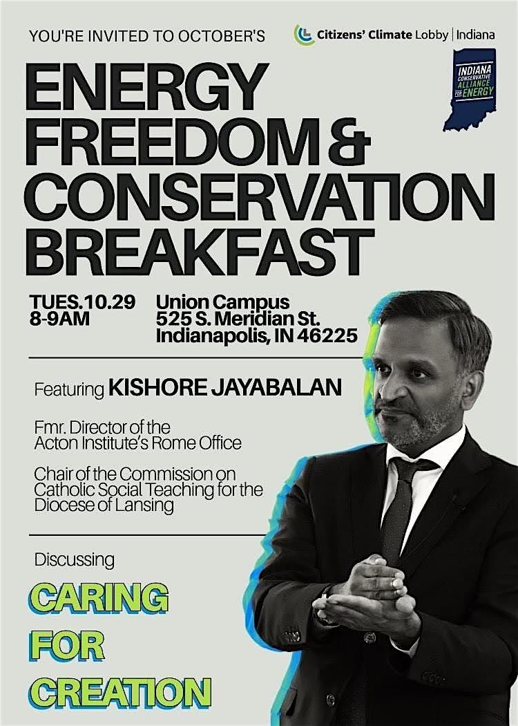 Energy Freedom & Conservation Breakfast: Caring for Creation