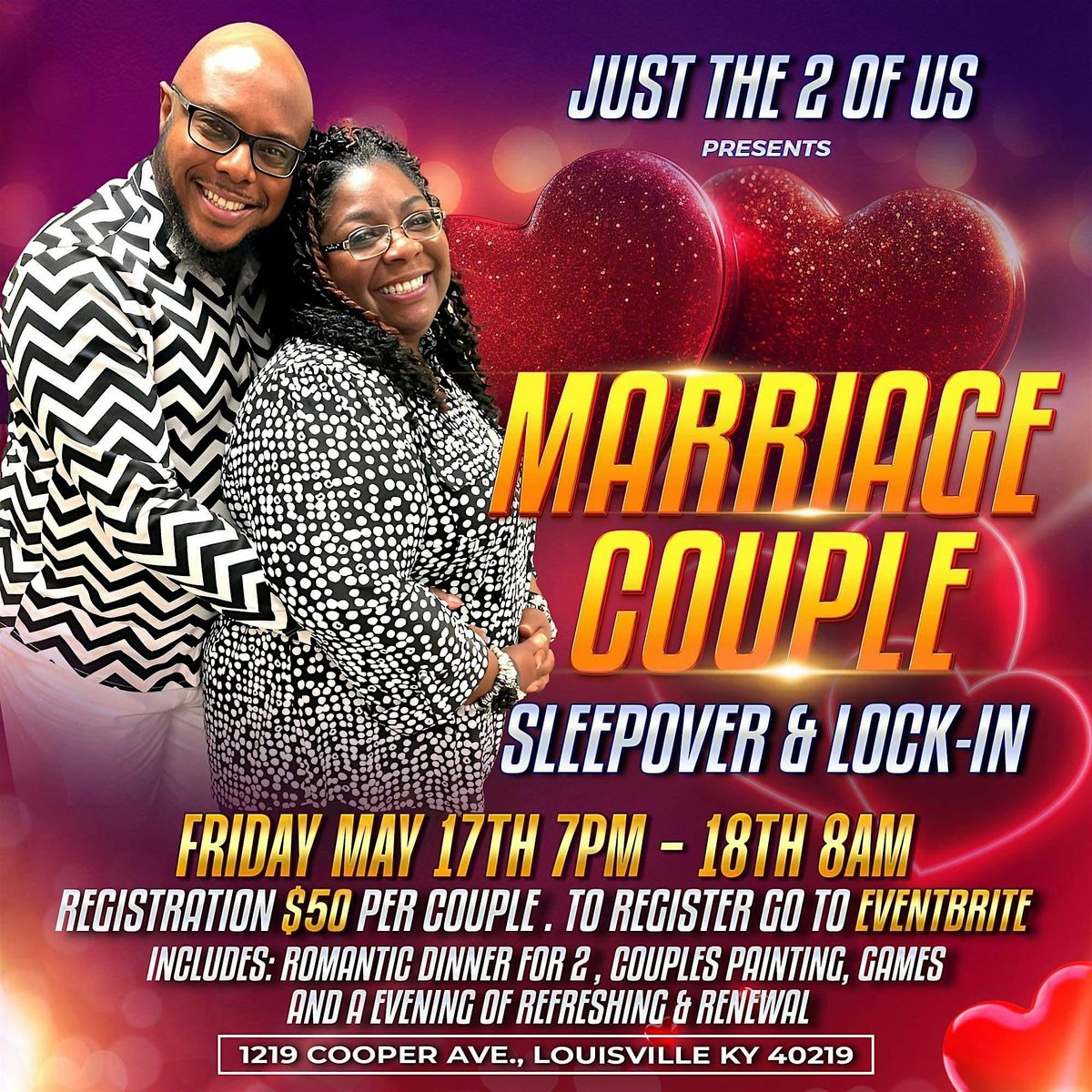 MARRIAGE COUPLE SLEEPOVER & LOCK-IN