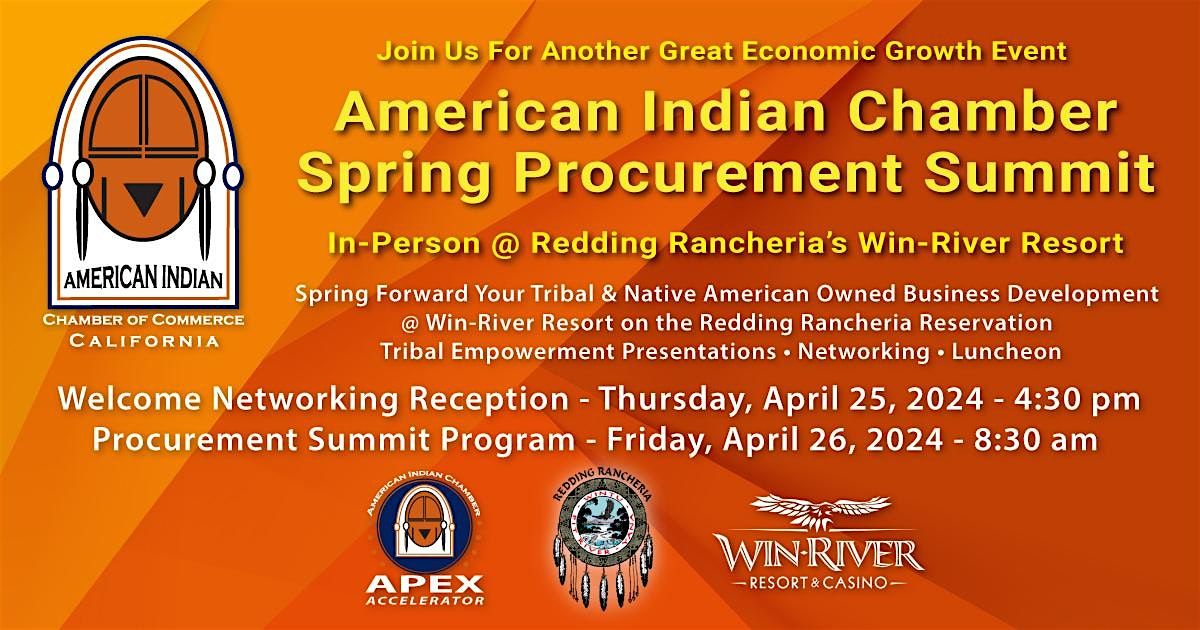 AICC Spring Procurement Summit 2024, 2100 Redding Rancheria Rd, 25