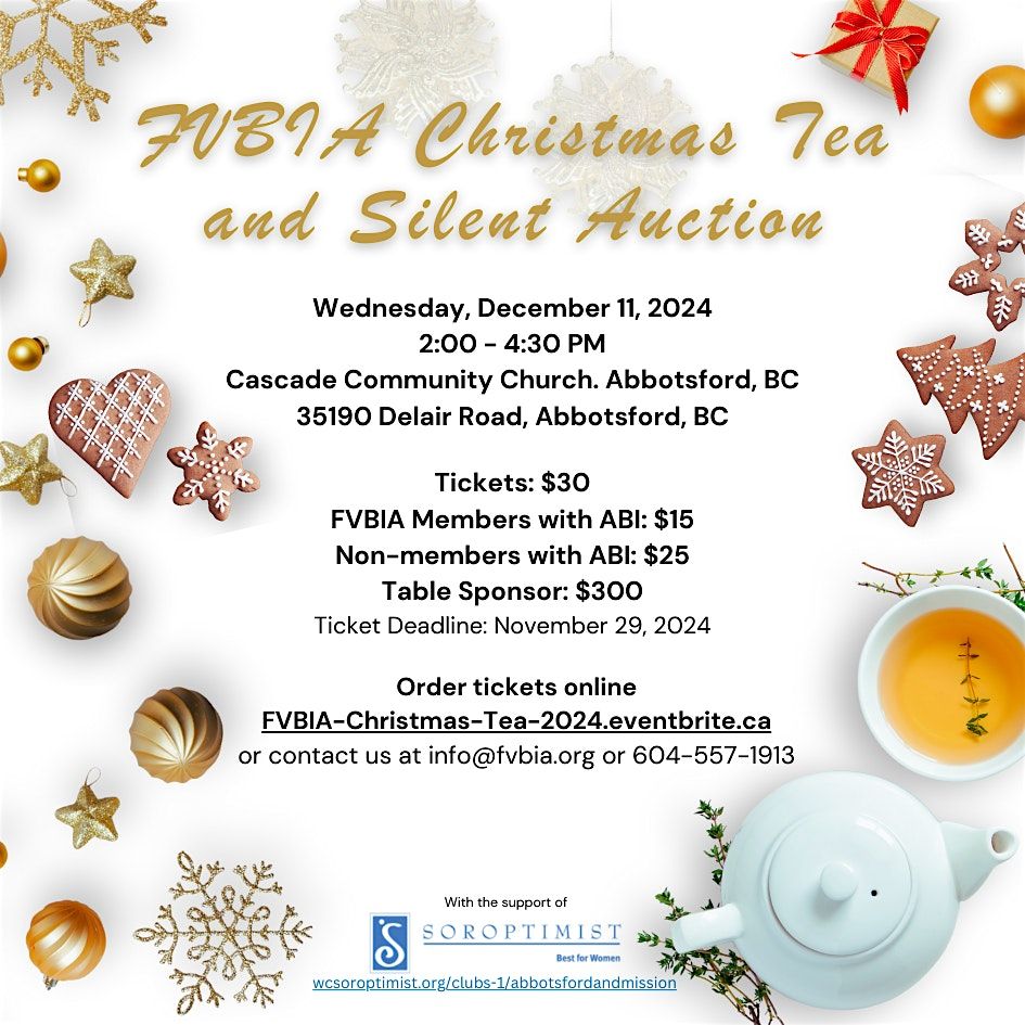 2024 FVBIA Annual Christmas Tea & Silent Auction