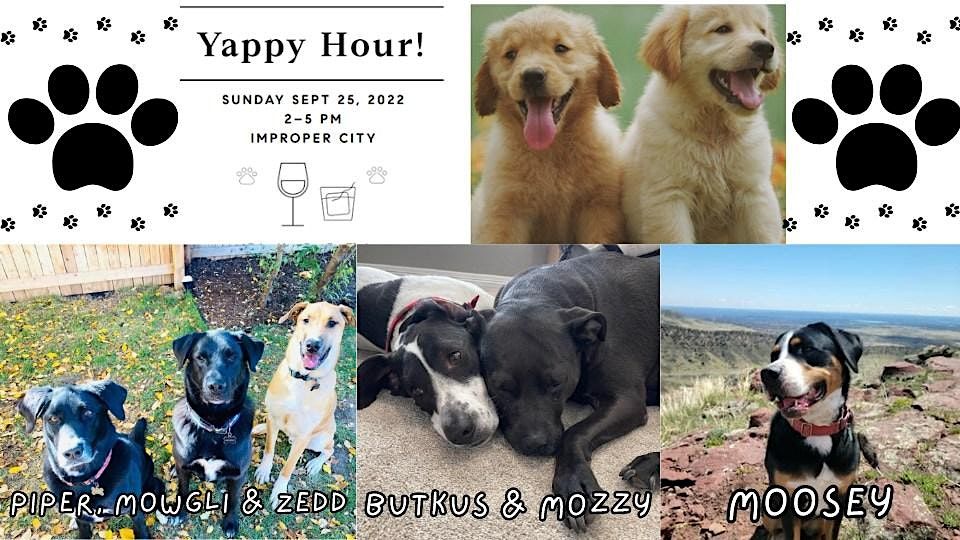 Yappy Hour- Canines and cocktails