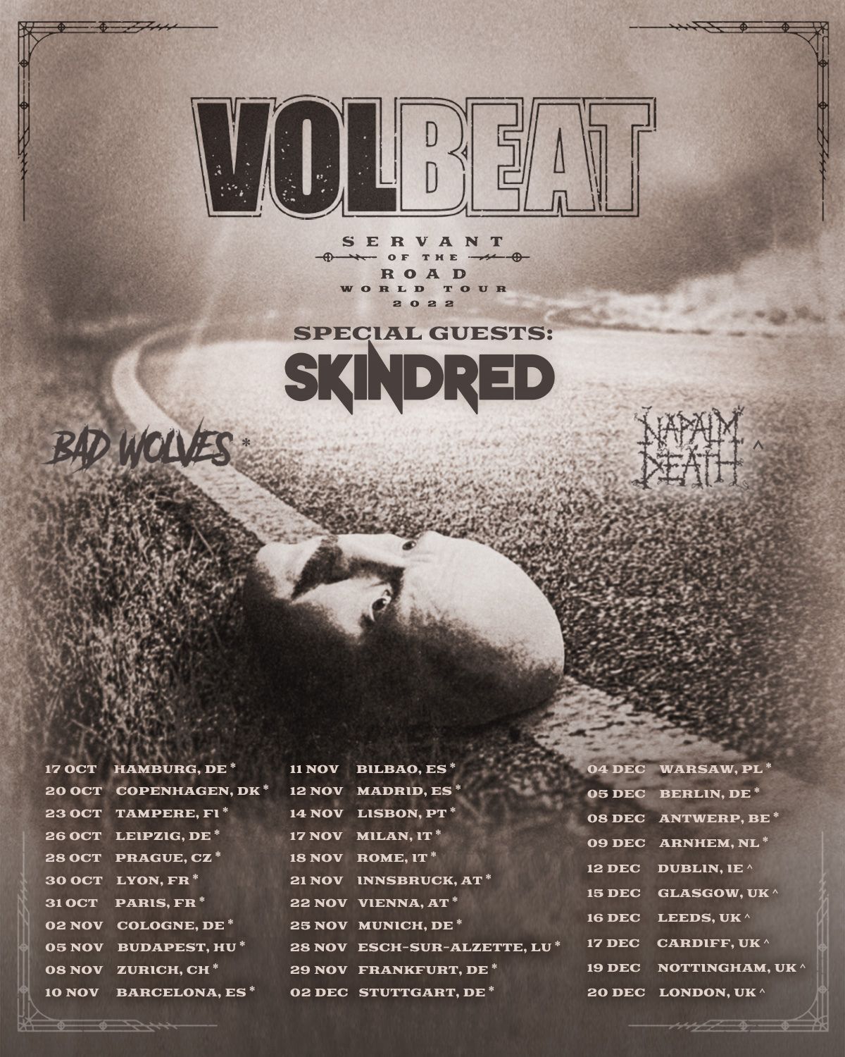 Volbeat Madrid Tickets