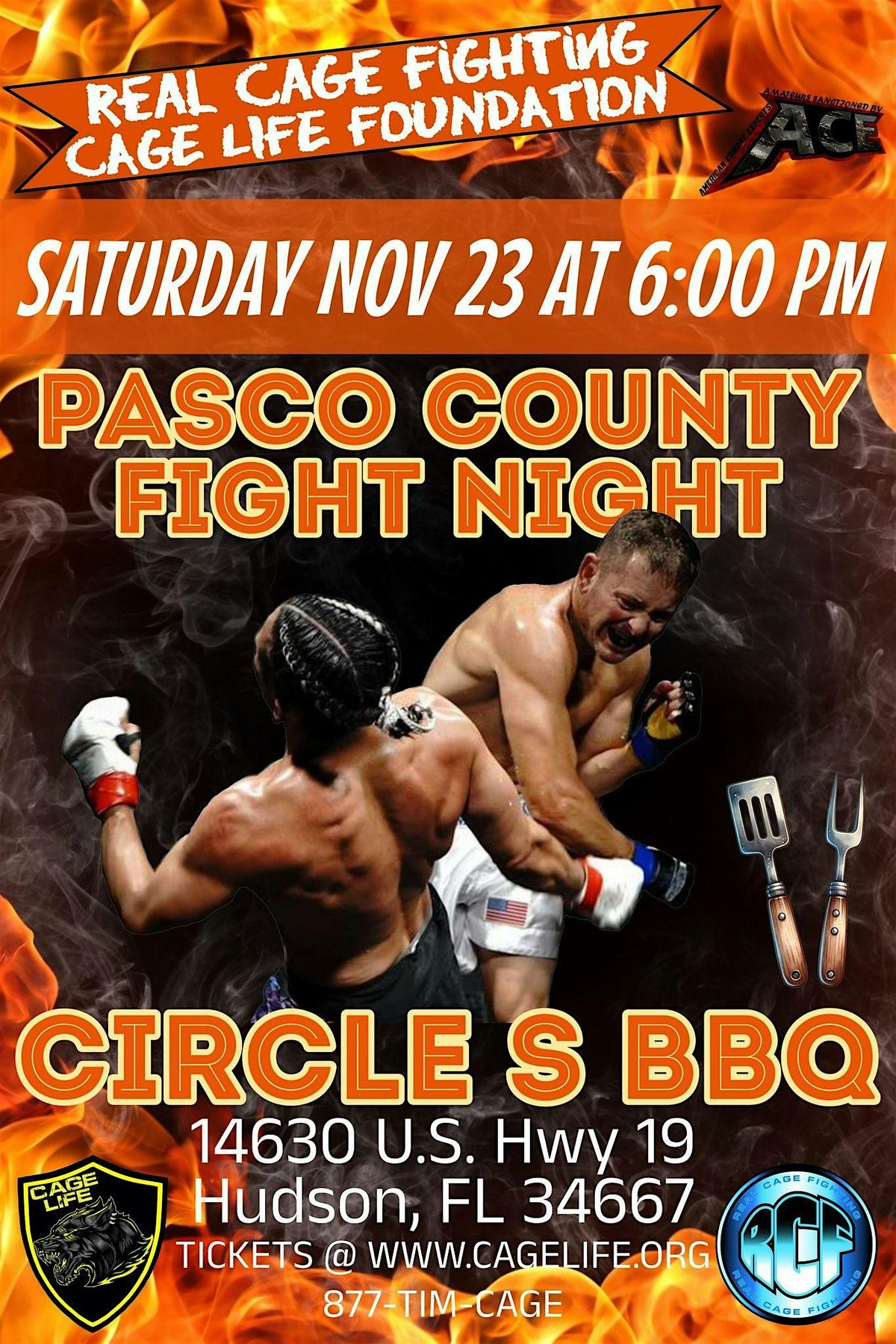 PASCO COUNTY FIGHT NIGHT - CIRCLE S BBQ - NOVEMBER 23rd, 2024