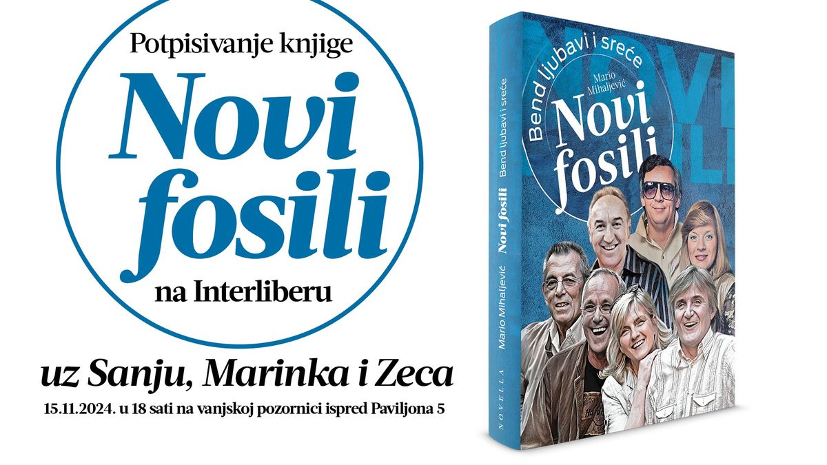 Promocija knjige "Novi fosili - bend ljubavi i sre\u0107e" uz Sanju, Marinka i Zeca na Interliberu