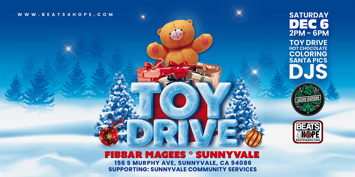 Annual Toy Drive & Holiday Celebration at Fibbers McGees Sunnyvale