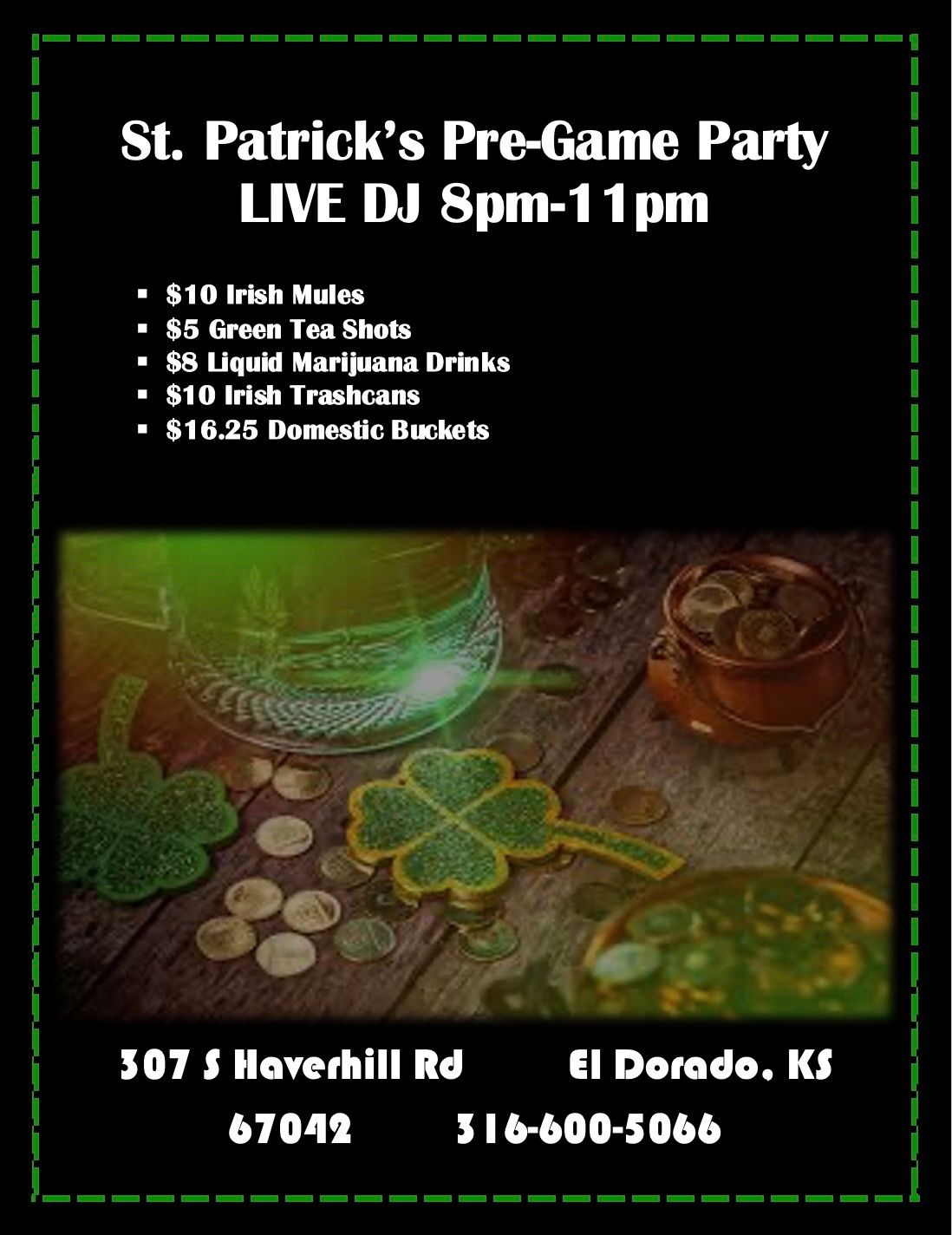 St. Patrick\u2019s Pre-Game Party