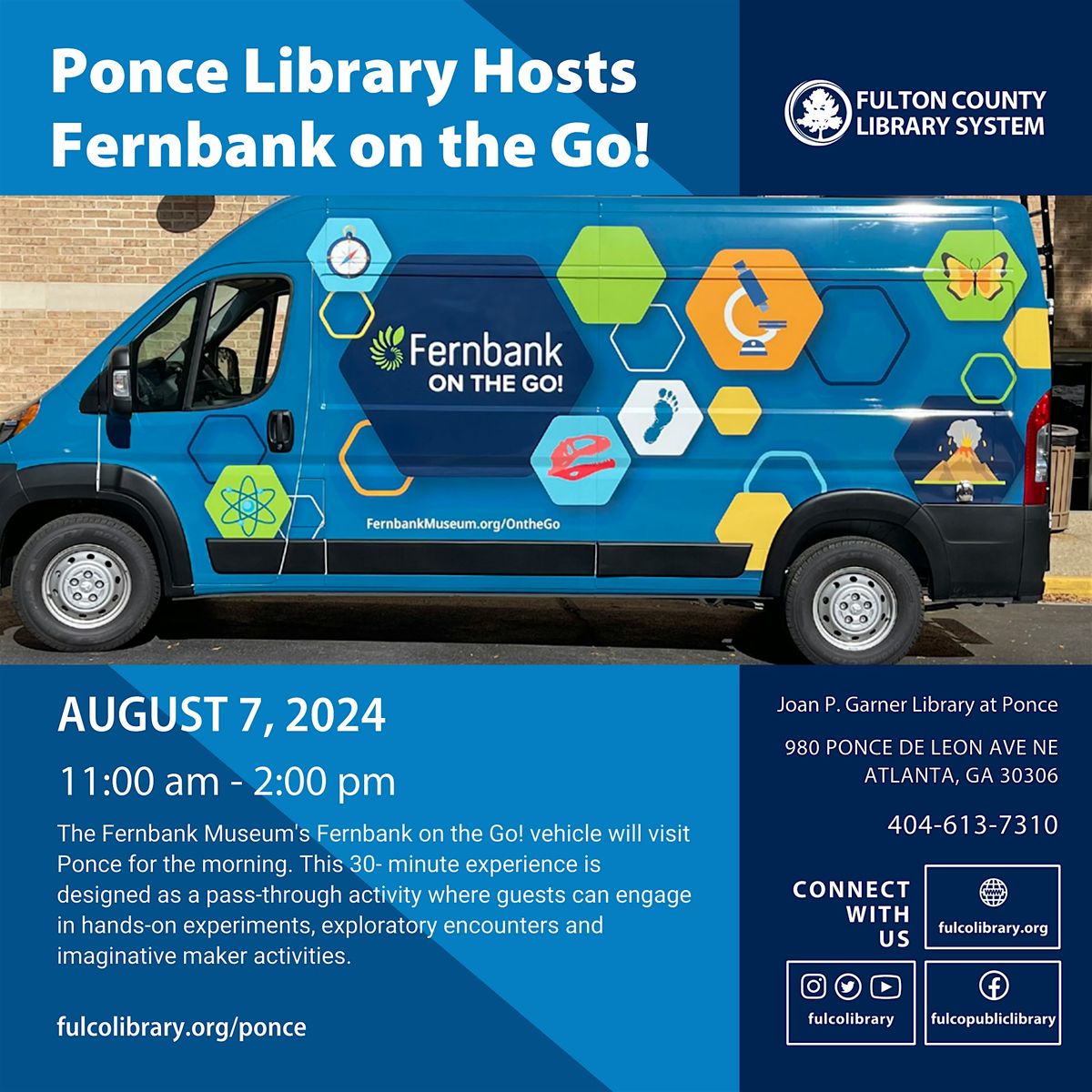 Ponce Library Hosts  Fernbank on the Go!