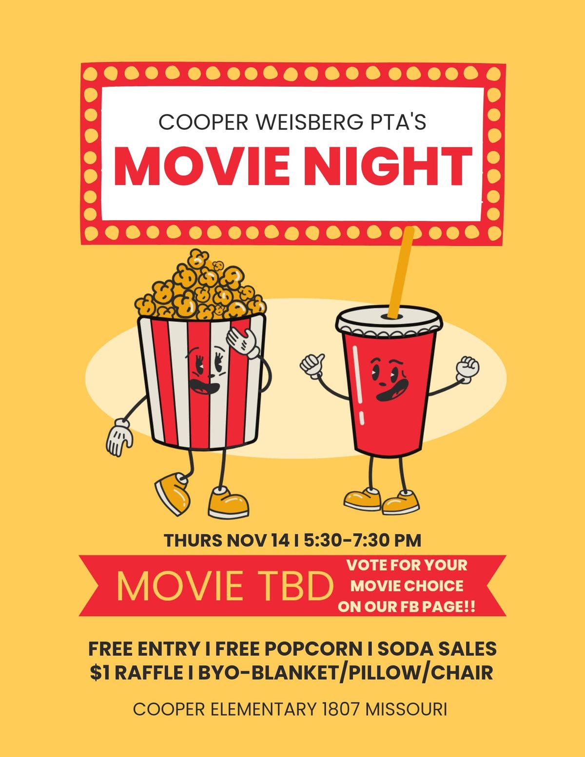 Cooper PTA Movie Night