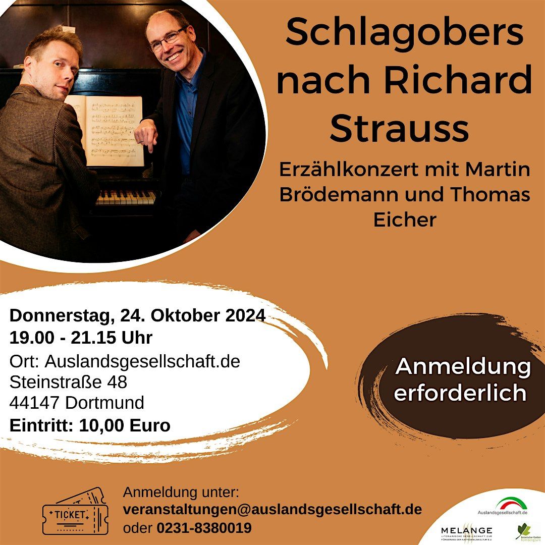 Schlagobers - nach Richard Strauss. Erz\u00e4hlkonzert