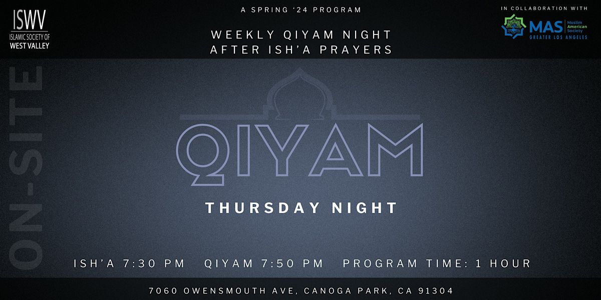 ISWV: Weekly Qiyam