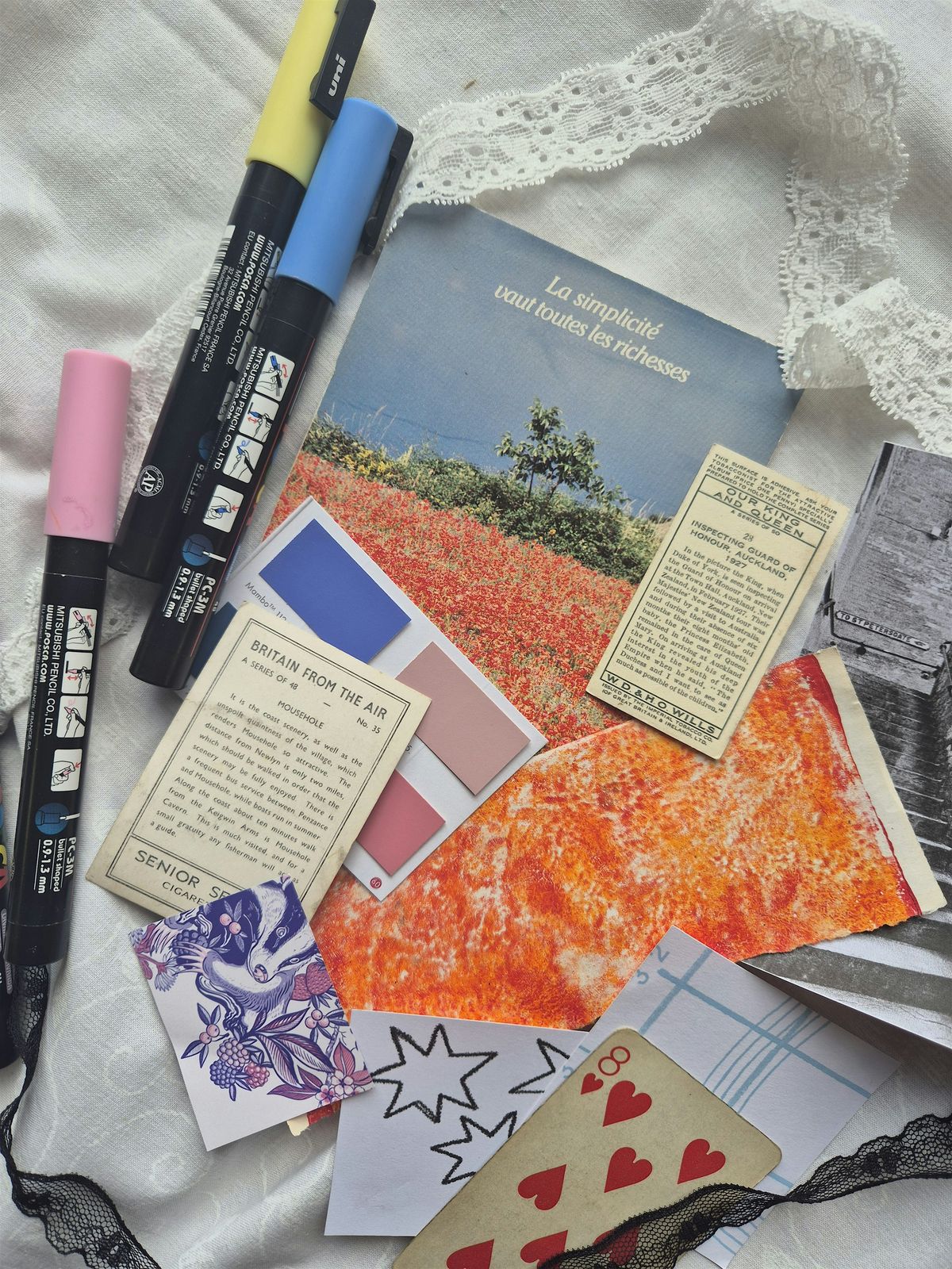 Postcard Scrapbook Making