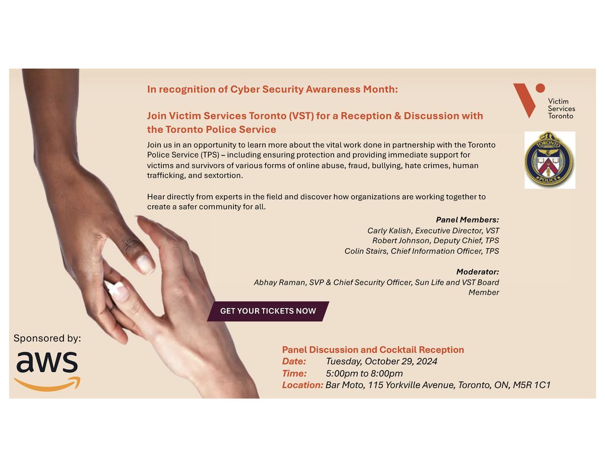 VST & TPS Cyber Security Awareness Event - Bar Moto, Yorkville