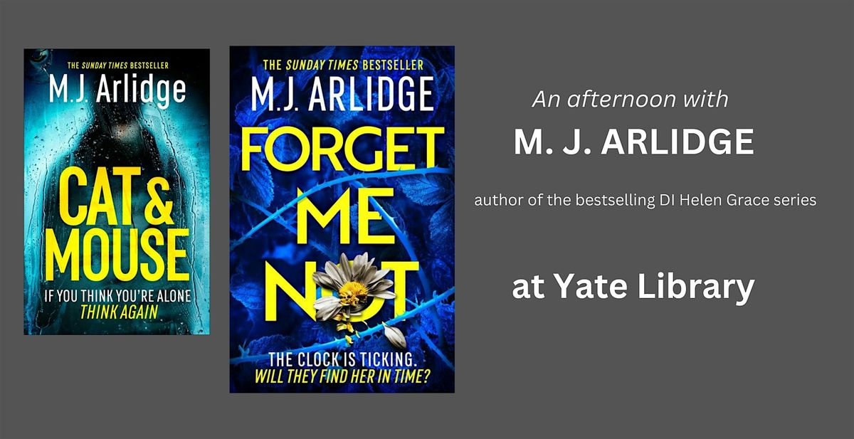 An afternoon with M. J. Arlidge | Yate Library