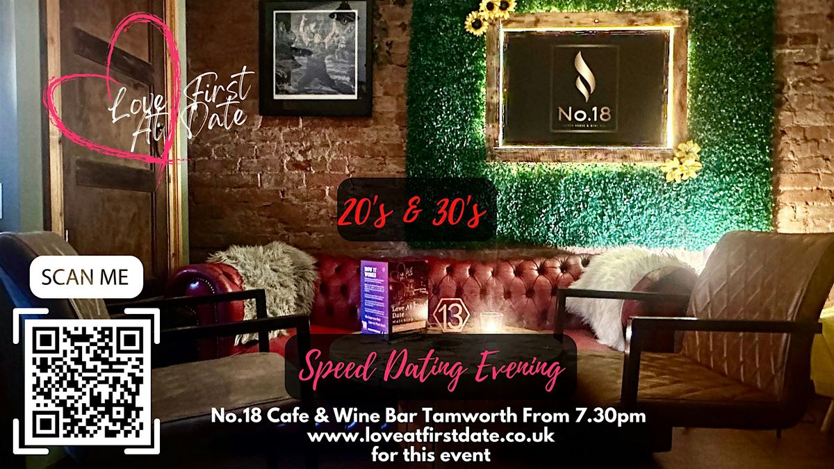 20's & 30's  Speed Dating Evening in Tamworth Staffordshire