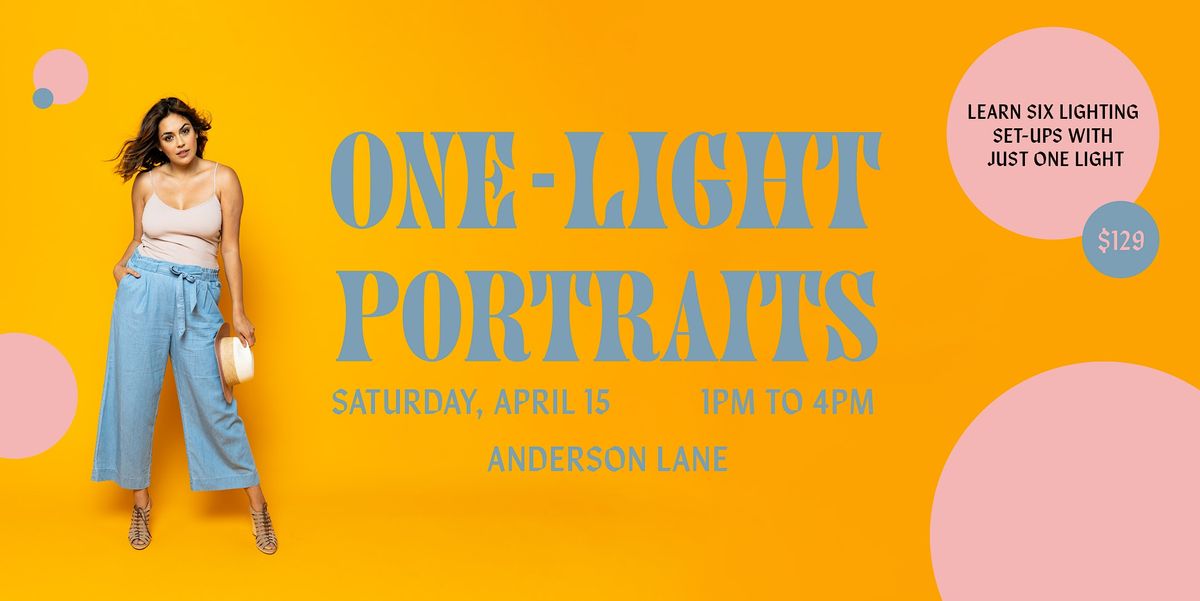 One-Light Studio Portraits and Editorial