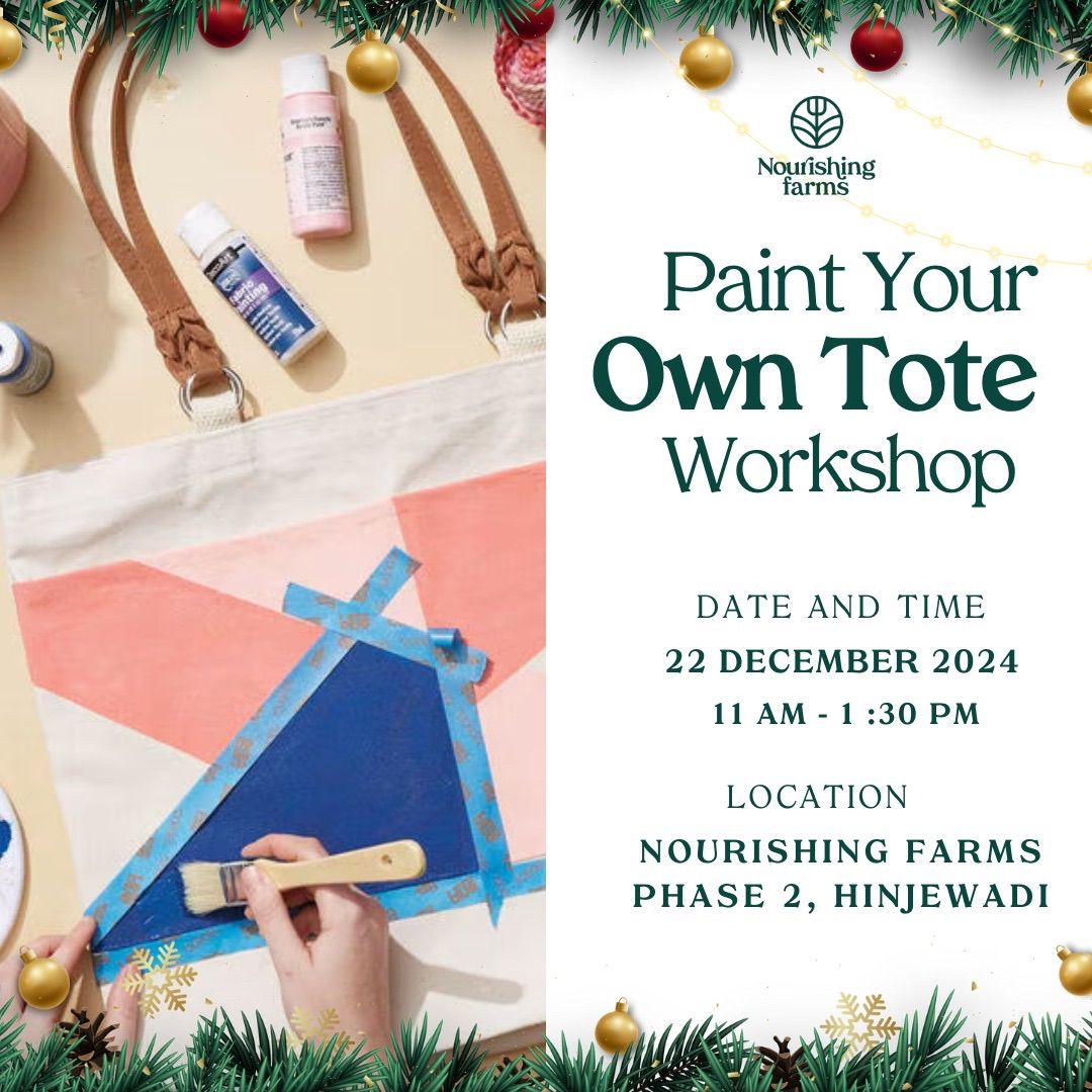 Paint your own Tote Bag Workshop 