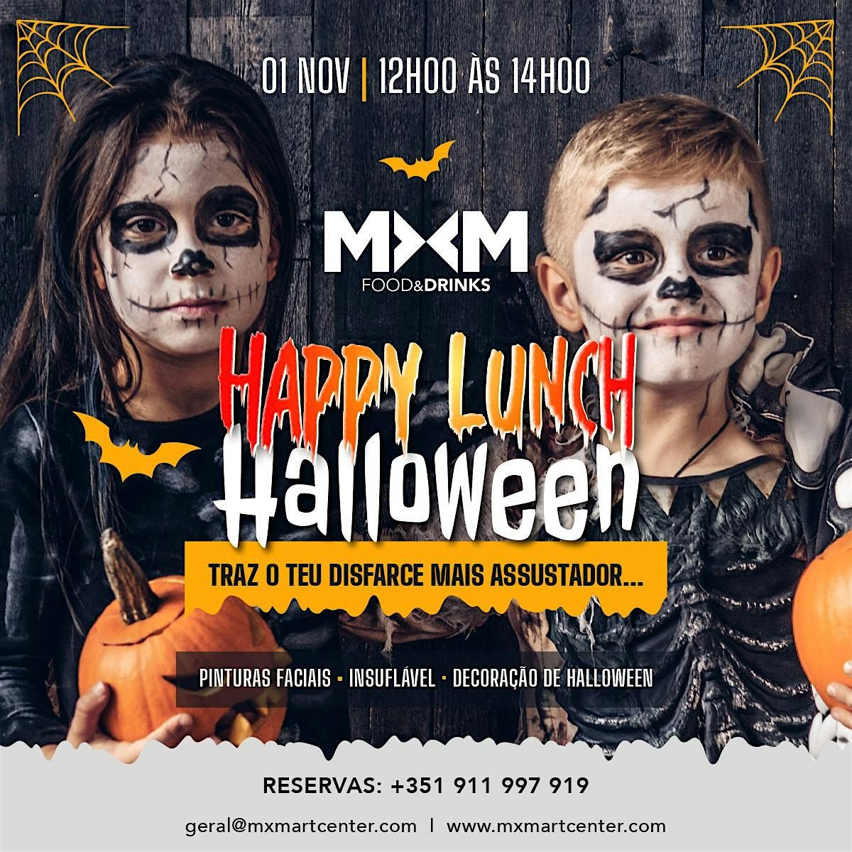 Happy Lunch Halloween: Evento para Crian\u00e7as e Fam\u00edlias