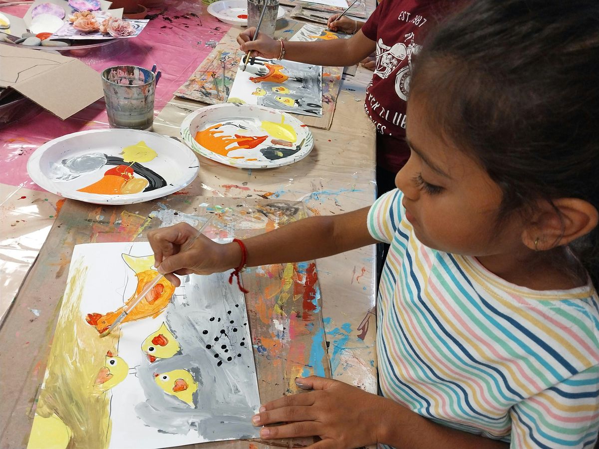 Kids Painting Classes, February 2025 for Ages 5 - 13 years old