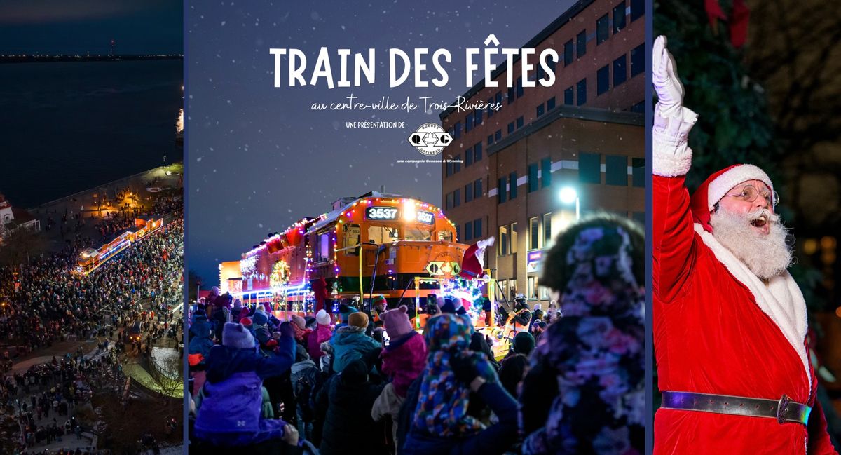 Train des f\u00eates pr\u00e9sent\u00e9 par les Chemins de fer Qu\u00e9bec-Gatineau! \ud83d\ude82\ud83c\udf84