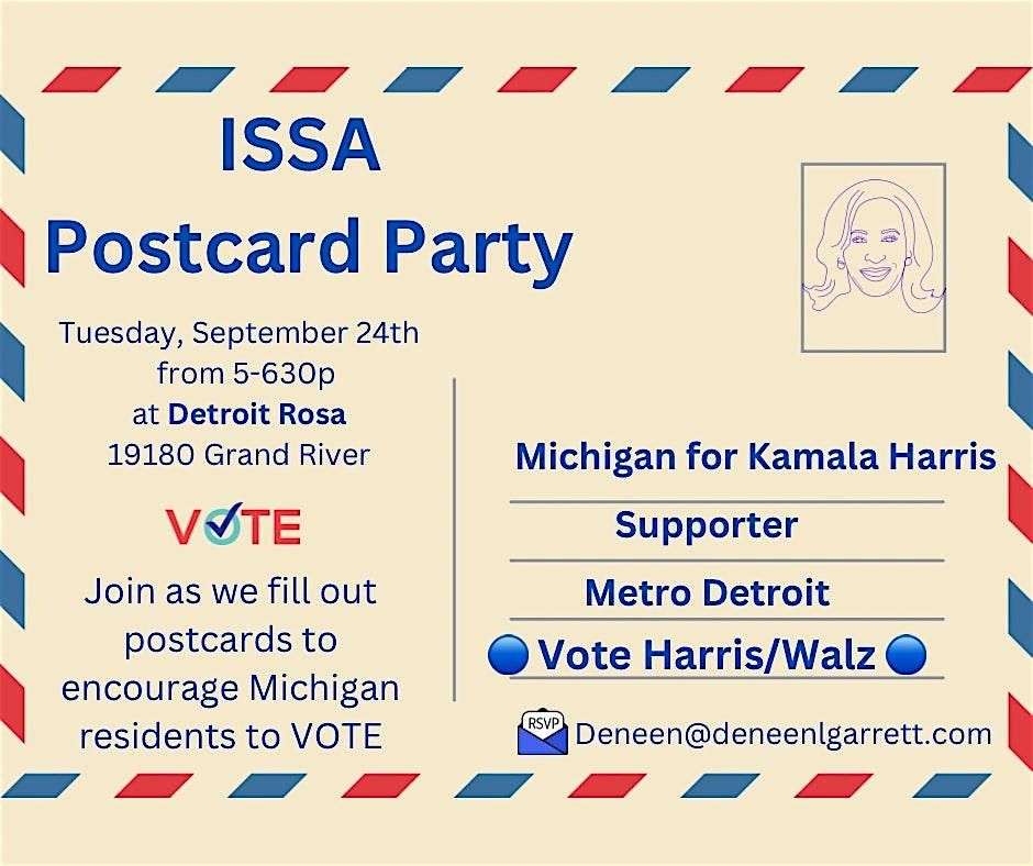 ISSA Postcard Party