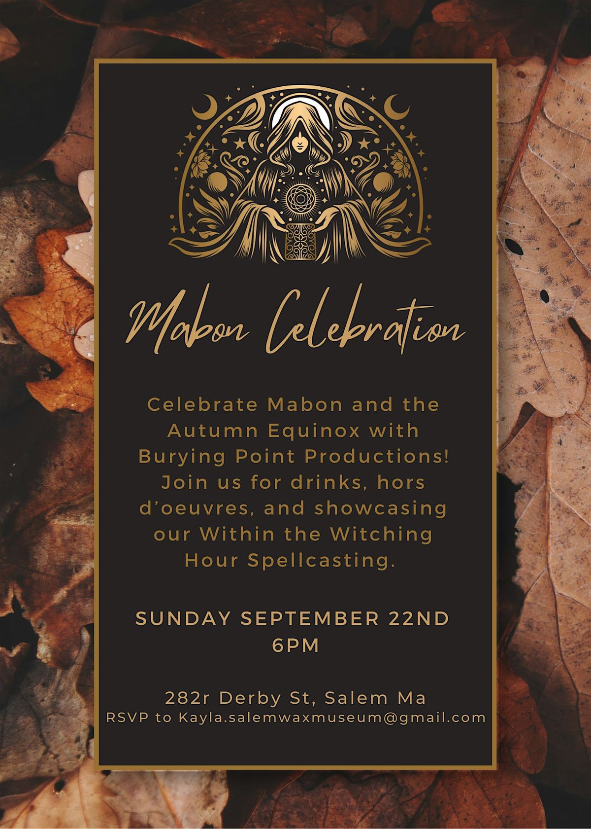 Mabon Celebration with Burying Point Productions