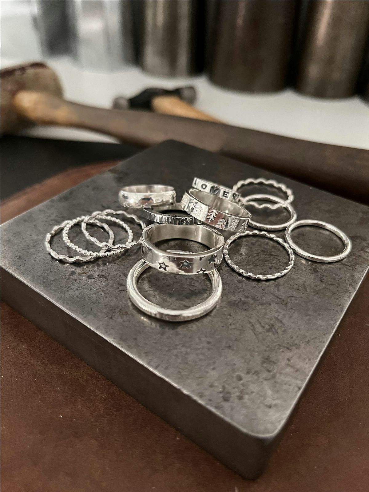 Beginners Simple Silver Rings