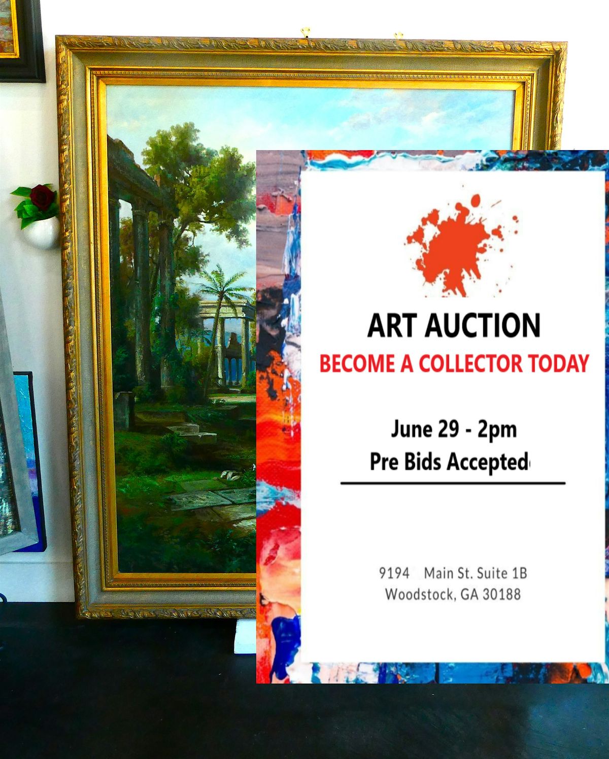 Art Auction - Paintings and Pottery