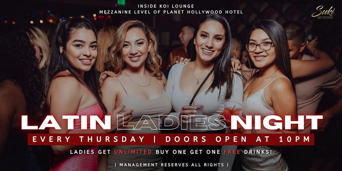 Best Latin Club Las Vegas Thursday Nights: Open Bar Girls 10-2am Bottomless