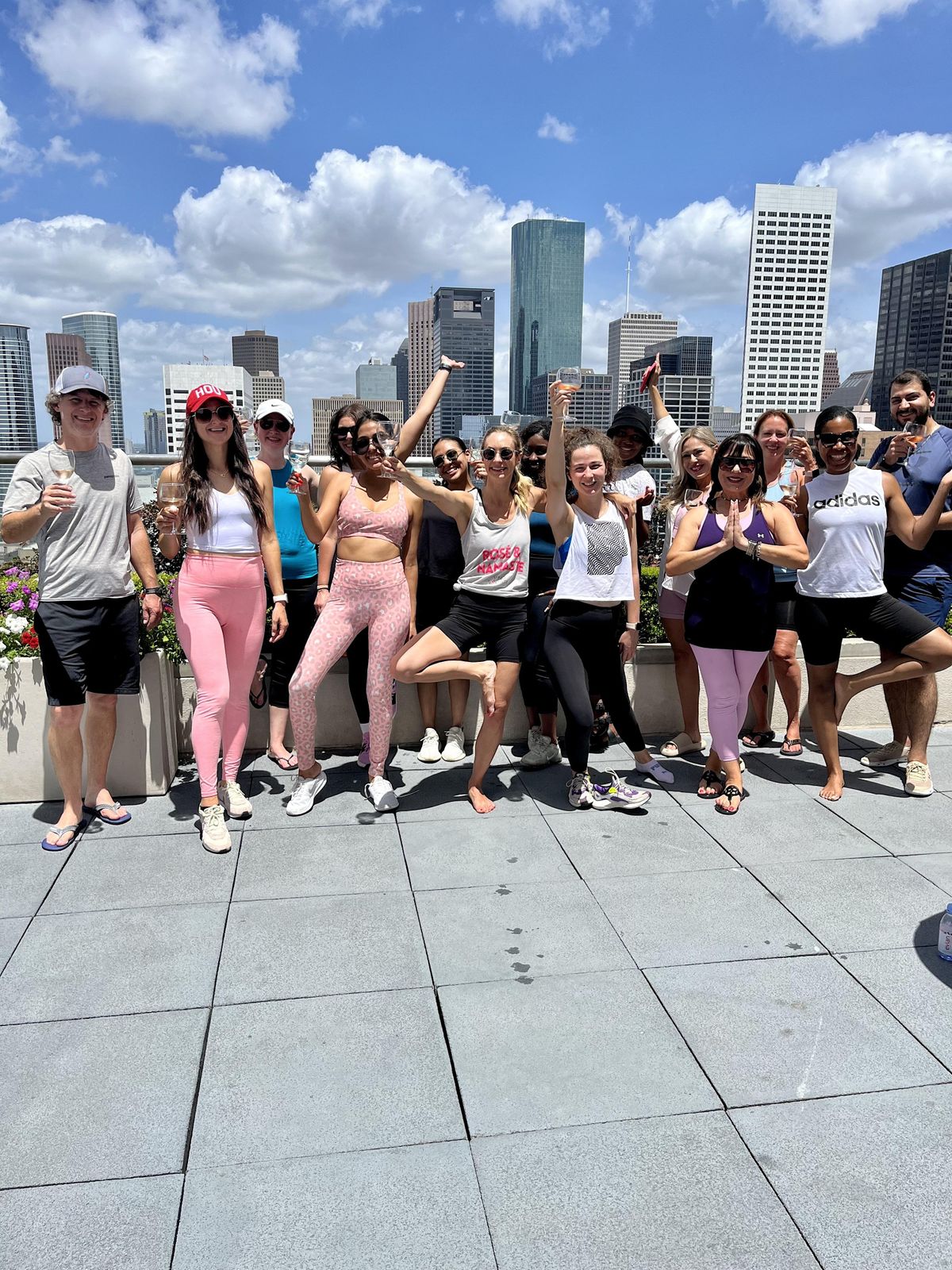 Vino Vinyasa at Hilton Americas Houston