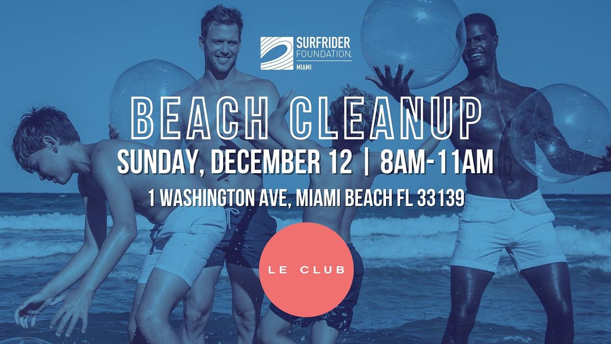 BEACH CLEANUP WITH LE CLUB