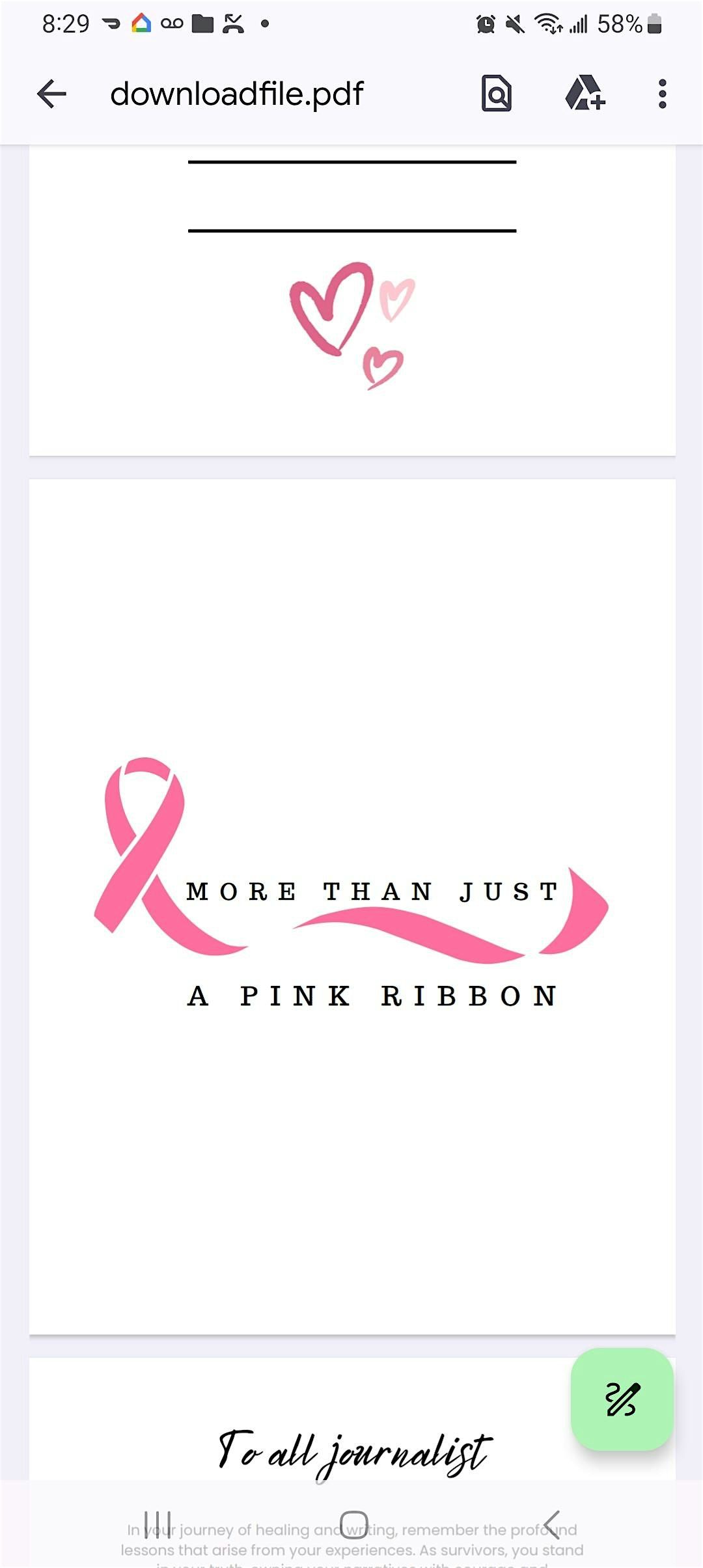 More Than Just a Pink Ribbon