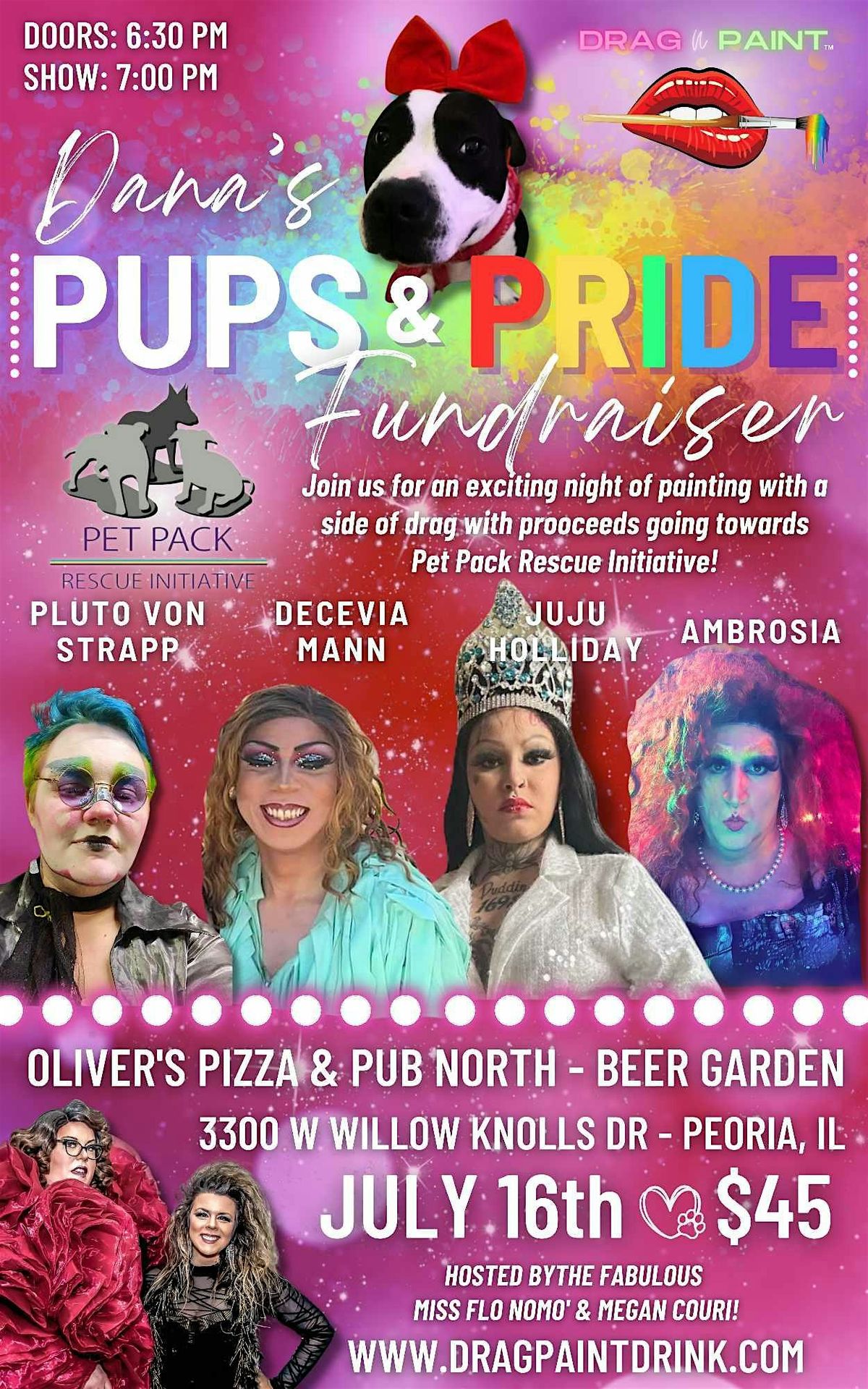 Drag N' Paint- Dana's Pups & Pride Fundraiser