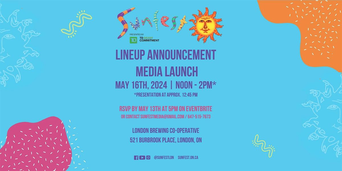 Sunfest '24 Media Launch Presented by TD