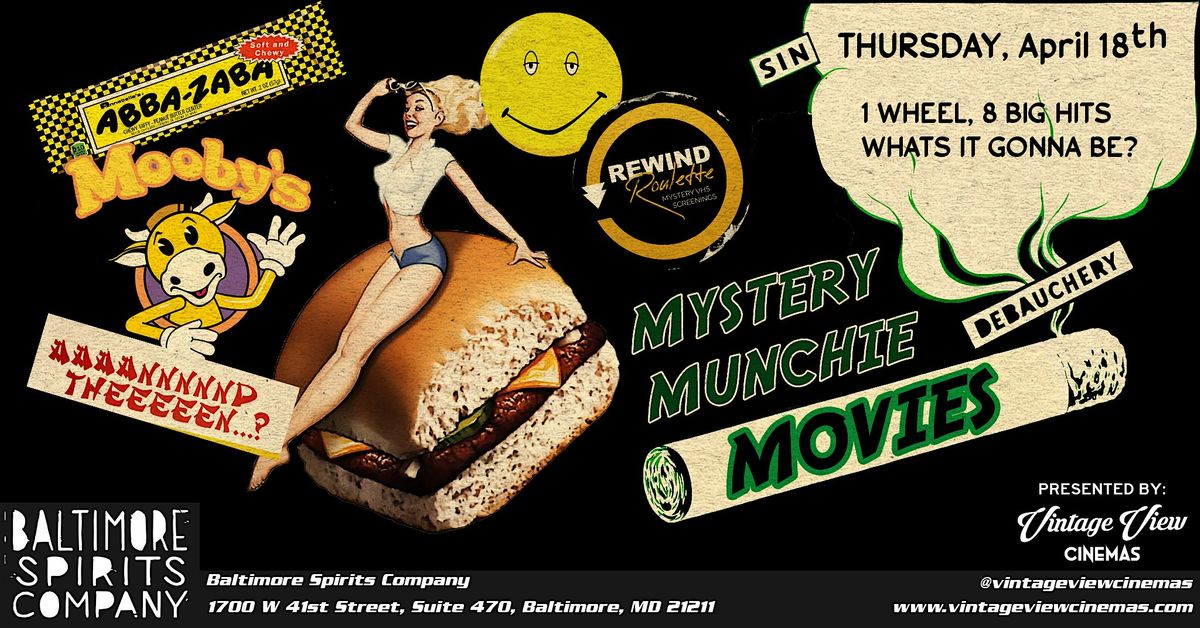 Rewind Roulette - Mystery Munchie Movies @ Baltimore Spirits Company