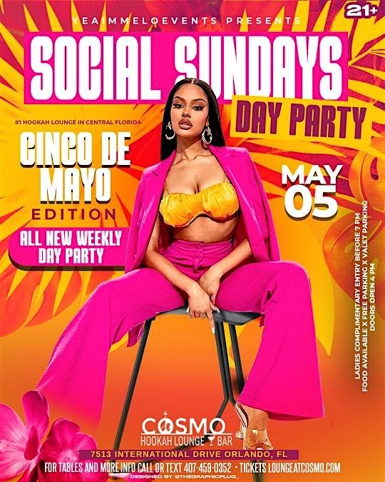 Social Sundays - Day Party - COSMO - Cinco De Mayo