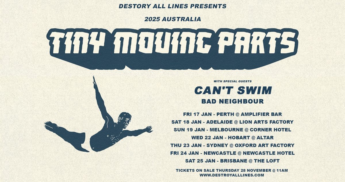 Tiny Moving Parts Aus Tour with Bad Neighbour \u2013 Brisbane