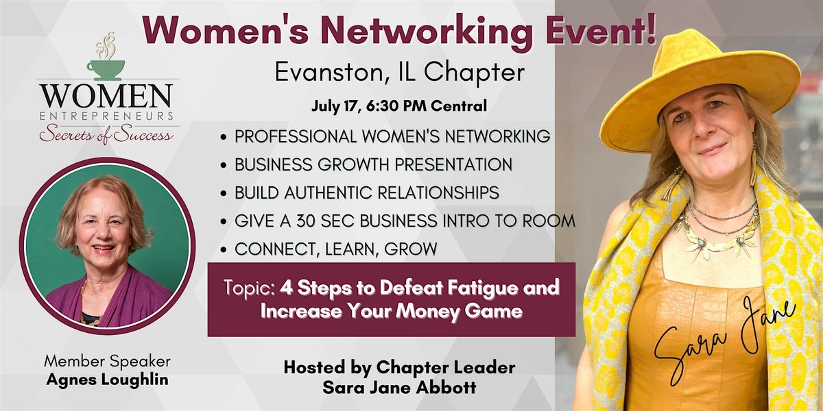 WESOS Evanston:  4 Steps to Defeat Fatigue and Increase Your Money Game