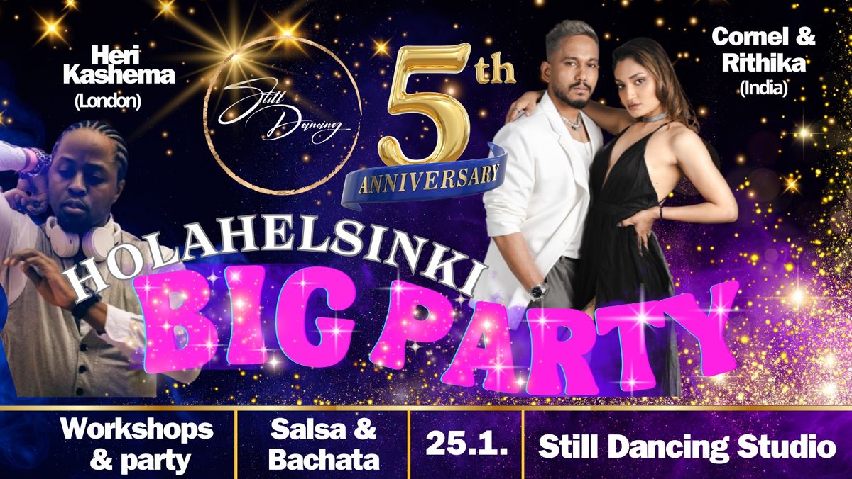 Still Dancing 5th years Anniversary BIG PARTY with Cornel and Rithika 25.1. PURCHASE TICKETS !