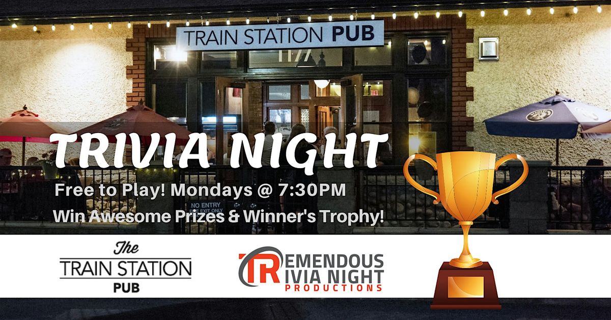 Kelowna Train Station Pub Monday Night Trivia!